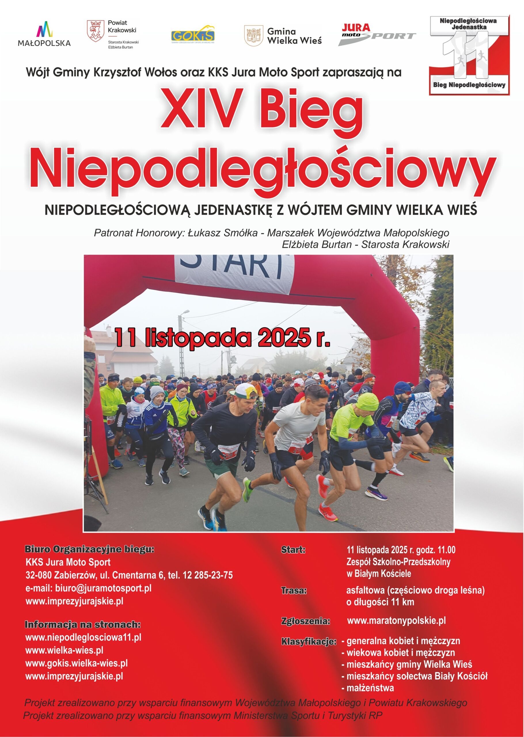 plakat bieg niepodległościowy2025