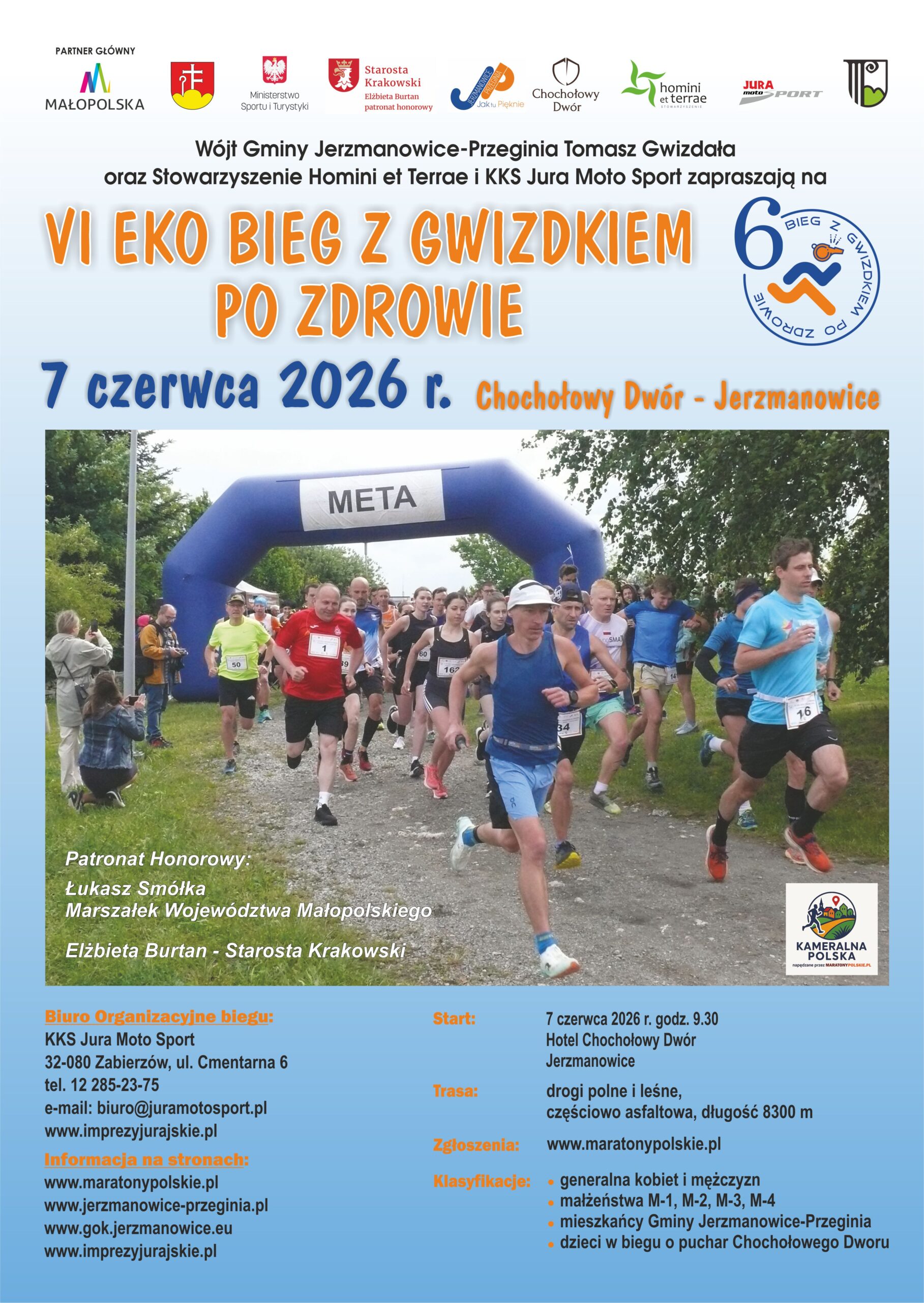 Bieg z gwizdkiem plakat